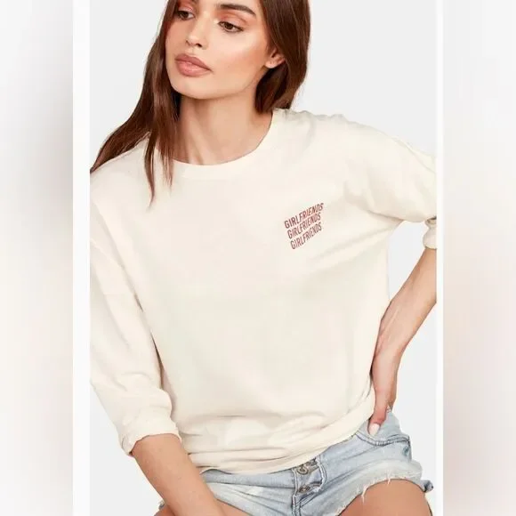 Mate The Label Girlfriends Devi 3/4 Sleeves Organic T-Shirt Top NWT - Picture 1 of 11